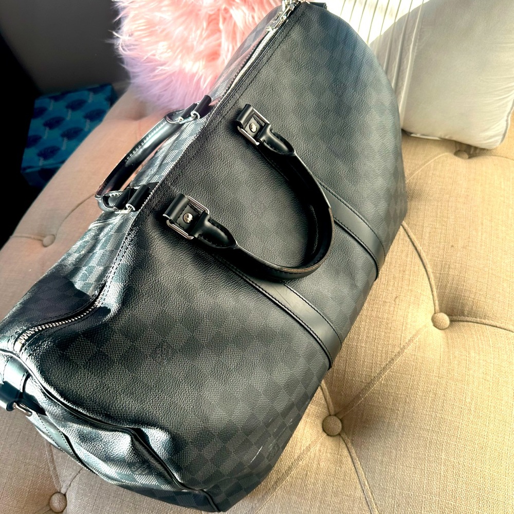 Keepall Bandoulière 45 Damier Graphite Canvas